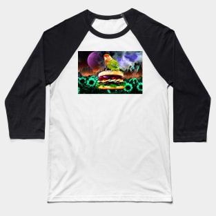 surreal hamburger lovebird Baseball T-Shirt